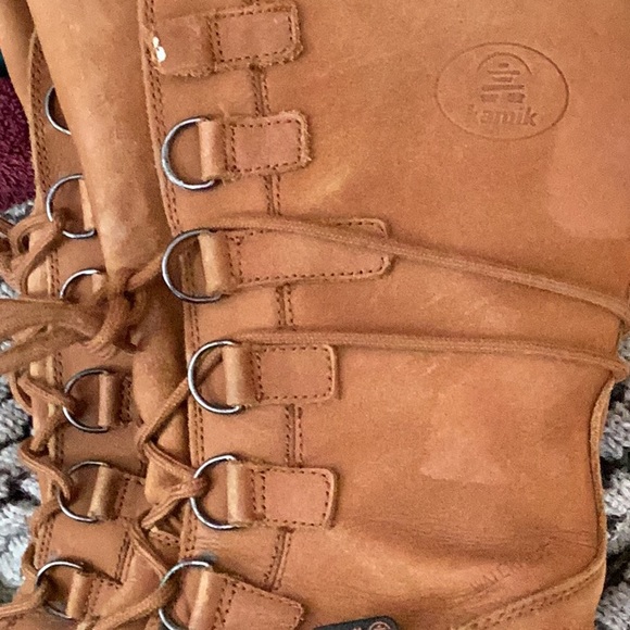 🥾Kamik Snowvixen NPLC 38/39 Leather Fleece lined - Picture 7 of 16